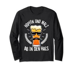 Hopfen und Malz Langarmshirt von Bier Bierbrauch Konterbier Team Alkohol Saufen