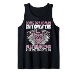 Some Grandmas Strickpullover Real Grandmas Ride Motorräder Tank Top von Biker Grandma Gifts Motorcycle Grandmother