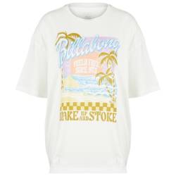 Billabong - Women's Wake Up And Stoke S/S - T-Shirt Gr M weiß von Billabong