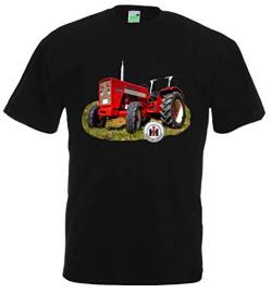 IHC McCormick 523 Oldtimer T-Shirt Herren Kurzarm Rundhals | Schwarz | Größe 3XL von Bimaxx