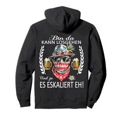 Grantler Trachten Herren Tracht Lausbua passend Oktoberfest Pullover Hoodie von Bin da kann losgehen Eskaliert eh ersatz Lederhose