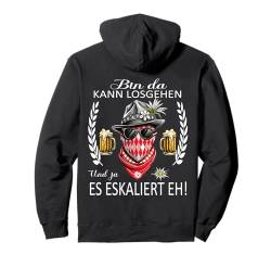 Grantler Trachten Herren Tracht Lausbua passend Oktoberfest Pullover Hoodie von Bin da kann losgehen Eskaliert eh ersatz Lederhose