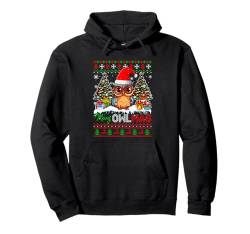 Merry Christmas Santa Owl Ornithologist Lover Sweater Pullover Hoodie von Bird Christmas Costume