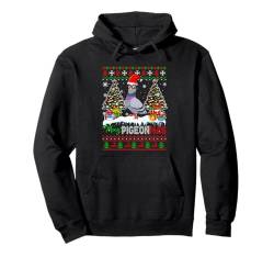 Merry Christmas Santa Pigeon Ornithologist Lover Sweater Pullover Hoodie von Bird Christmas Costume