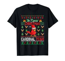 The Oficial Christmas Cardinal Bird Team Cute Sweater Santa T-Shirt von Bird Christmas Costume