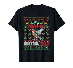 The Oficial Christmas Kestrel Team Cute Sweater Santa Bird T-Shirt von Bird Christmas Costume