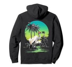 Kranich-Vogel-Design Illustration Pullover Hoodie von Birds Crane Funny Design Ideas