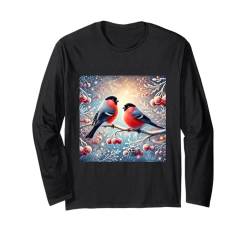 Weihnachten Vogel Shirt Gimpel Vogelbeobachter Vogelliebhaber Vogel Langarmshirt von Birdwatcher Gifts and Four Elements Shirts