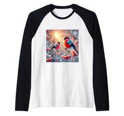 Weihnachten Vogel Shirt Gimpel Vogelbeobachter Vogelliebhaber Vogel Raglan von Birdwatcher Gifts and Four Elements Shirts