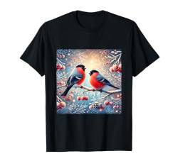 Weihnachten Vogel Shirt Gimpel Vogelbeobachter Vogelliebhaber Vogel T-Shirt von Birdwatcher Gifts and Four Elements Shirts