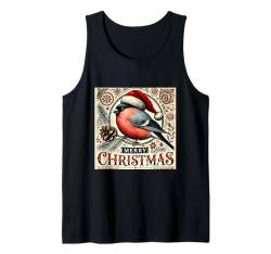 Weihnachten Vogel Shirt Santa Gimpel Vogelbeobachter Vogelliebhaber Tank Top von Birdwatcher Gifts and Four Elements Shirts