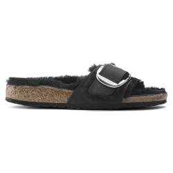 Sandalen für Frauen Birkenstock Madrid Big Buckle Shearling Oiled Leather von Birkenstock