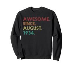 Fantastisch seit August 1934 Lustiger 91. Geburtstag Sweatshirt von Birthday Accessories