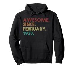 Fantastisch seit Februar 1937 Lustiger 88. Geburtstag Pullover Hoodie von Birthday Accessories