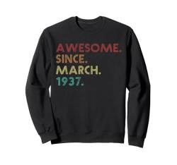 Fantastisch seit März 1937 Lustiger 88. Geburtstag Sweatshirt von Birthday Accessories