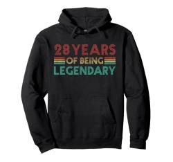 28. Geburtstag, lustig, 28 Jahre des Being Legendary Birthday Pullover Hoodie von Birthday Apparel For Men Women Kids