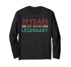 29. Geburtstag Lustiger Geburtstag in 29 Jahren als legendärer Geburtstag Langarmshirt von Birthday Apparel For Men Women Kids