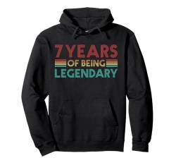 7. Geburtstag, lustig, 7 Jahre des Being Legendary Birthday Pullover Hoodie von Birthday Apparel For Men Women Kids