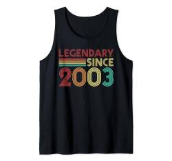 21 Jahre bDay Funny 2003 21. Geburtstag (21 Jahre) Tank Top von Birthday Apparel