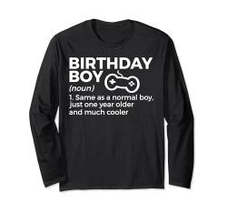 Birthday Boy Definiton Funny Gaming BDay Son Boy Birthday Langarmshirt von Birthday Apparel