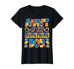 Anut Of The Birthday Boy Love Bausteine Partygeschenke T-Shirt von Birthday Boy Loves Building Blocks Party Gifts