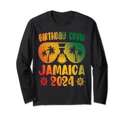 Birthday Crew Jamaica Trip 2024 Passendes Urlaubsreise-T-Shirt Langarmshirt von Birthday Crew Jamaica Gift Jamaican Squad Vacation