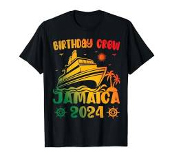 Birthday Crew Jamaica Trip 2024 Passendes Urlaubsreise-T-Shirt T-Shirt von Birthday Crew Jamaica Gift Jamaican Squad Vacation