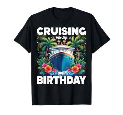 Geschenk zum 80. Geburtstag Cruising Into My 80th Birthday T-Shirt von Birthday Cruise Squad Shirts For Family Matching.