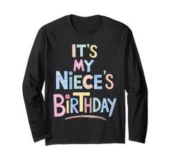 It's my niece's Birthday Funny Sketch Pencil Artist For Kids Langarmshirt von Birthday Design New Ideas Apparel