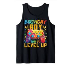 Birthday Boy Time to Level Up Video Game Birthday Gift Boys Tank Top von Birthday Gamer Shirt Matching Family Video Game