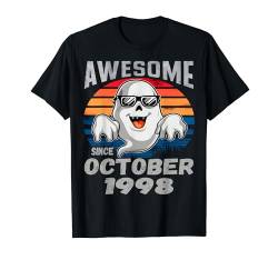 Geburtstag Lustiger Geist Oktober 1998 Retro T-Shirt von Birthday Gifts Halloween Lover