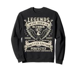 47 Jahre alte Geburtstagsgeschenke für Männer 47. Geburtstag Oktober 1977 Sweatshirt von Birthday Gifts for Legendary Men Born in October