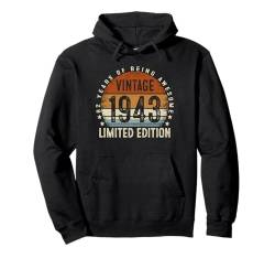 Vintage 1943 Limited Edition 82 Year Old Retro 82nd Birthday Pullover Hoodie von Birthday Gifts for Men Women Co.