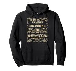 20. Geburtstag Oktober 2004 20 Jahre alt Geburtstag Geschenke für Männer Pullover Hoodie von Birthday October Tee For Men And Women Vintage