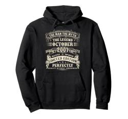 23 Jahre alt Geburtstag Geschenke für Männer Oktober 2001 23. Geburtstag Pullover Hoodie von Birthday October Vintage Gifts For Men And Women