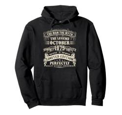 49 Jahre alt Geburtstag Geschenke für Männer Oktober 1975 49. Geburtstag Pullover Hoodie von Birthday October Vintage Gifts For Men And Women