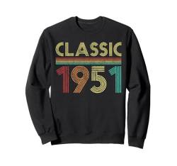 73. Geburtstag Classic 1951 BDay 73 Year Old Birthday Sweatshirt von Birthday Vintage Accessories