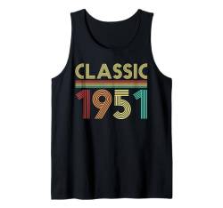 73. Geburtstag Classic 1951 BDay 73 Year Old Birthday Tank Top von Birthday Vintage Accessories