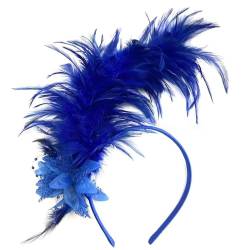 1920er Feder Stirnband, Bunt Feder Haarschmuck Haarschmuck Damen,Feder Haarreif Cosplay Kostüm Accessoires Karneval Party Kopfschmuck für Ostertag Carnival Hochzeit Party von Bkazwe