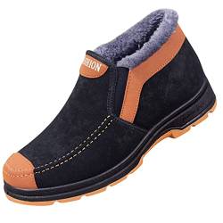 Bkazwe Barfußschuhe Winter Damen Herren Warm Wasserabweisend Gefüttert Schneestiefel Wanderschuhe rutschfest Trekkingschuhe Damen Stiefeletten Sneaker Stiefel Unisex Winterschuhe Winterstiefel von Bkazwe