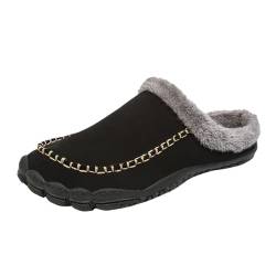 Damen Herren Hausschuhe Winter Hausschlappen rutschfest Puschen Schlappen Plüsch Weiche Slippers Winter Wärme Pantoffeln Frauen Bequeme Slippers von Bkazwe