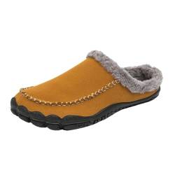 Damen Herren Hausschuhe Winter Hausschlappen rutschfest Puschen Schlappen Plüsch Weiche Slippers Winter Wärme Pantoffeln Frauen Bequeme Slippers von Bkazwe