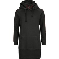 Black Blood by Gothicana Kurzes Kleid - Hoodie Dress with Skulls - S bis XXL - für Damen - Größe M - schwarz von Black Blood by Gothicana