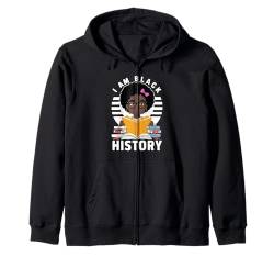 Black History Month Mädchen Kinder Afroamerikanisch Melanin BHM Kapuzenjacke von Black History Month African American Girls Women