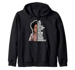 Black History Month Mädchen Kinder Afroamerikanisch Melanin BHM Kapuzenjacke von Black History Month African American Girls Women