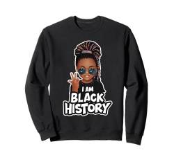 Black History Month Mädchen Kinder Afroamerikanisch Melanin BHM Sweatshirt von Black History Month African American Girls Women