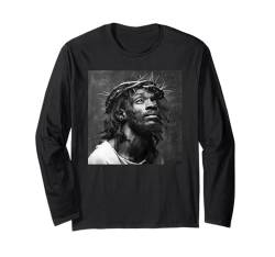 Schwarzer Jesus, Christentum, Kirche, Christus, Jesus Langarmshirt von Black Jesus Christus