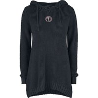 Black Premium by EMP Kapuzenpullover - Strickpullover mit Kapuze und Schnürung - S bis XXL - für Damen - Größe XXL - schwarz von Black Premium by EMP