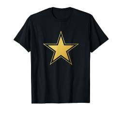 Schwarzes T-Shirt mit goldenen Sternen: schwarzes Hemd, goldener Stern, niedlich T-Shirt von Black T Shirt With Gold Stars