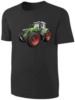 Kinder Traktor T-Shirt - Schlepper Shirt - Schwarz Größe 140 von Blackshirt Company